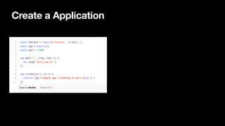 Create a Application
 
