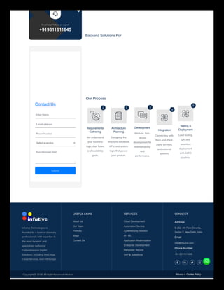 Backend Development Services in Dwarka, Delhi | PDF