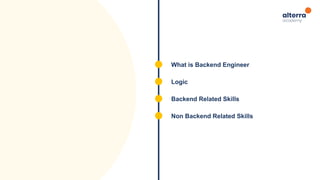 Backend engineer journey | PDF