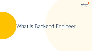 Backend engineer journey | PDF