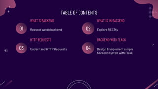 Backend Workshop - GDSC x CSSC 2023 | PPTX