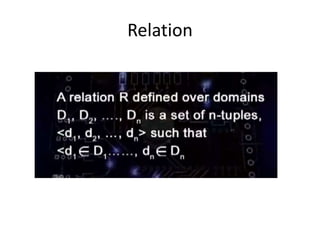 Relation
 
