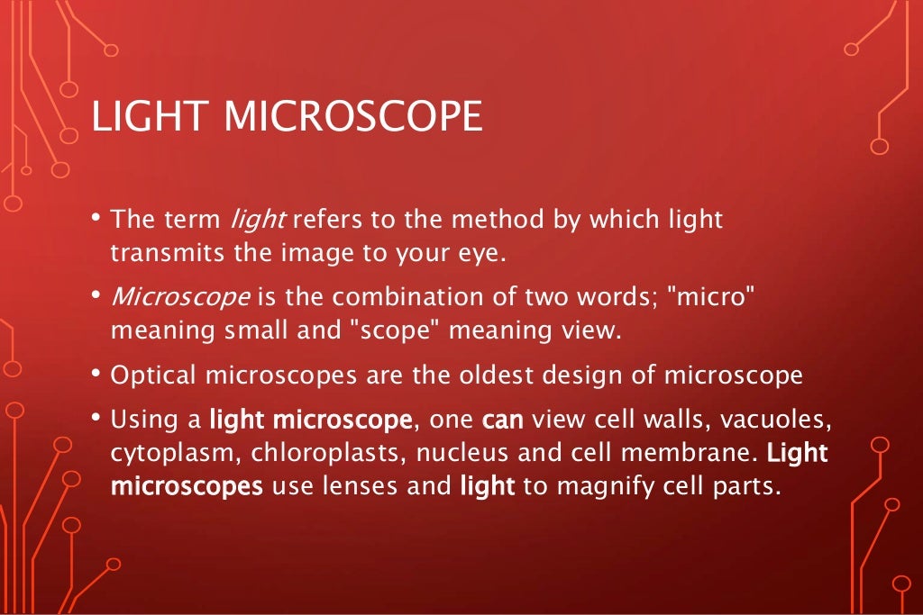 Light microscope vs. Electron microscope
