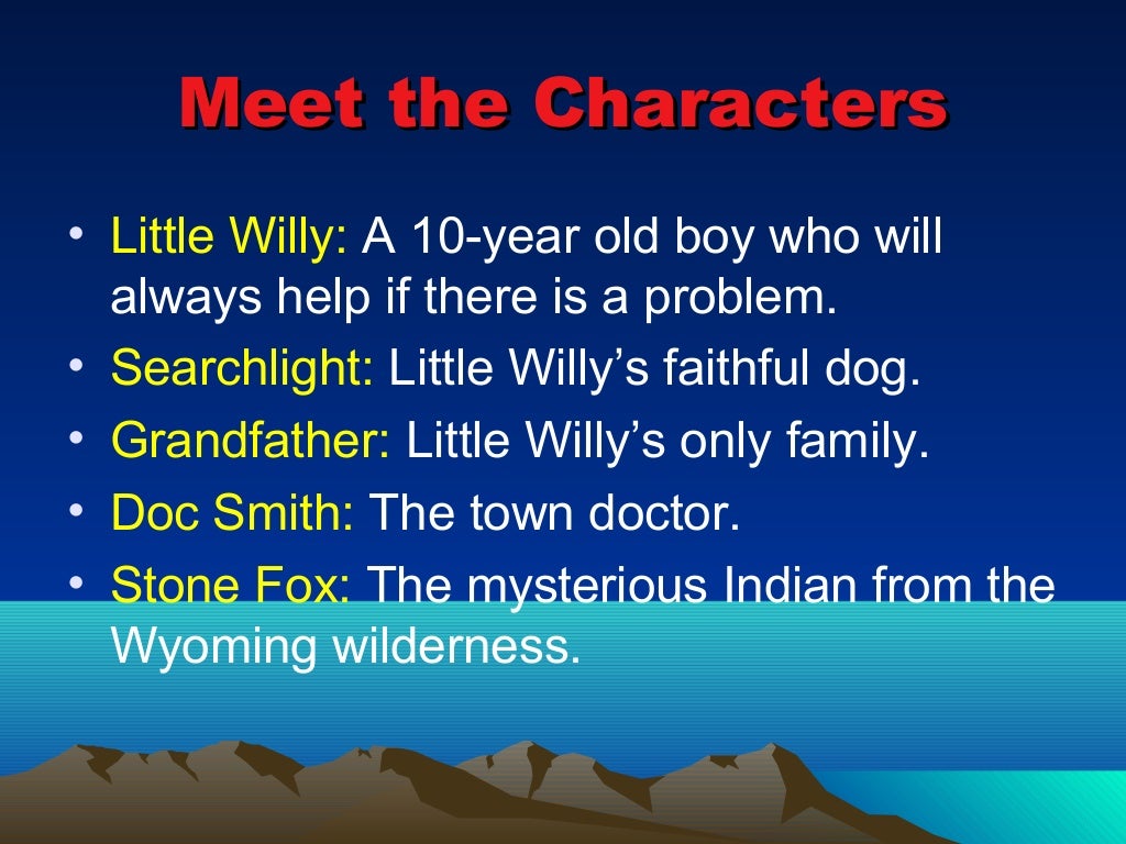 Download Doc Smith Stone Fox Searchlight Background