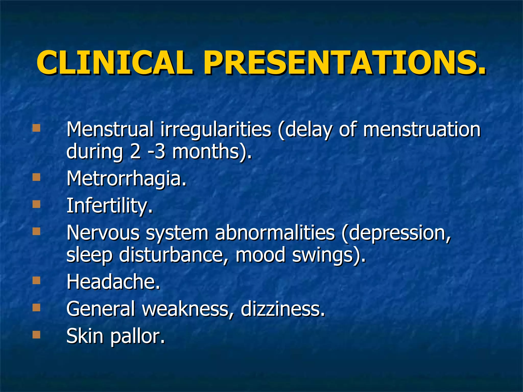 BACKGROUND AND PRE-CANCEROUS DISEASES OF FEMALE REPRODUCTIVE ORGANS | PPT