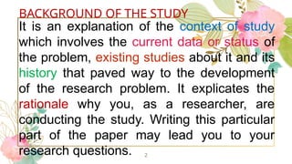 Background-of-the-Study format, practical research | PPTX