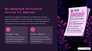 Background Verification Services to Build a Trusted Workforce | PDF
