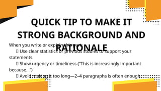 Background With Rationale Project Background and Rationale Research P.pptx