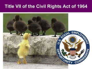 Title VII of the 
Title VII of the Civil Rights Act of 1964 
Civil Rights Act of 1964 
 