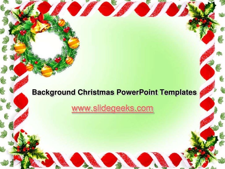 Background christmas power point templates