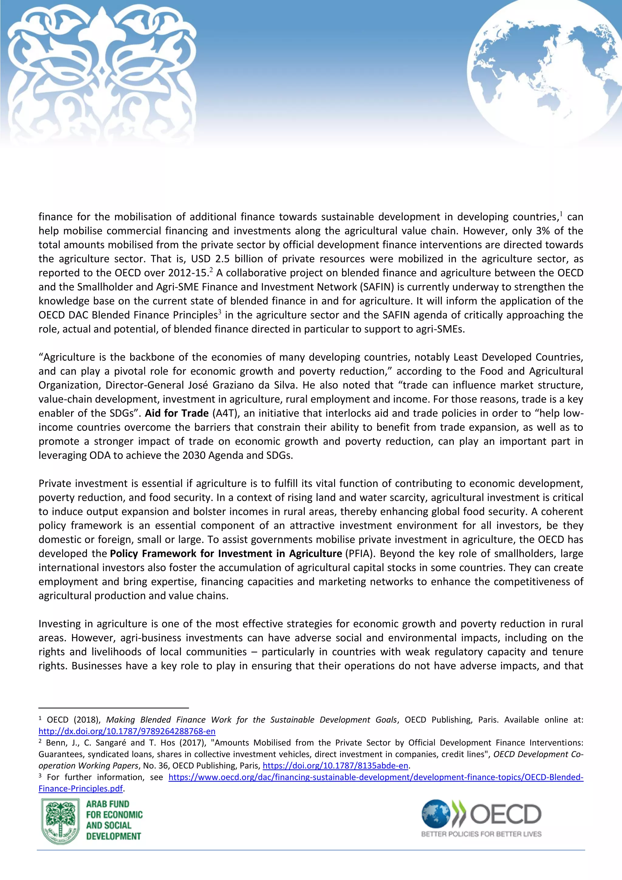 Background note - Session 4 - Agriculture and Food Security | PDF