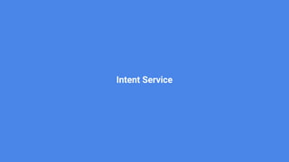 Intent Service
 