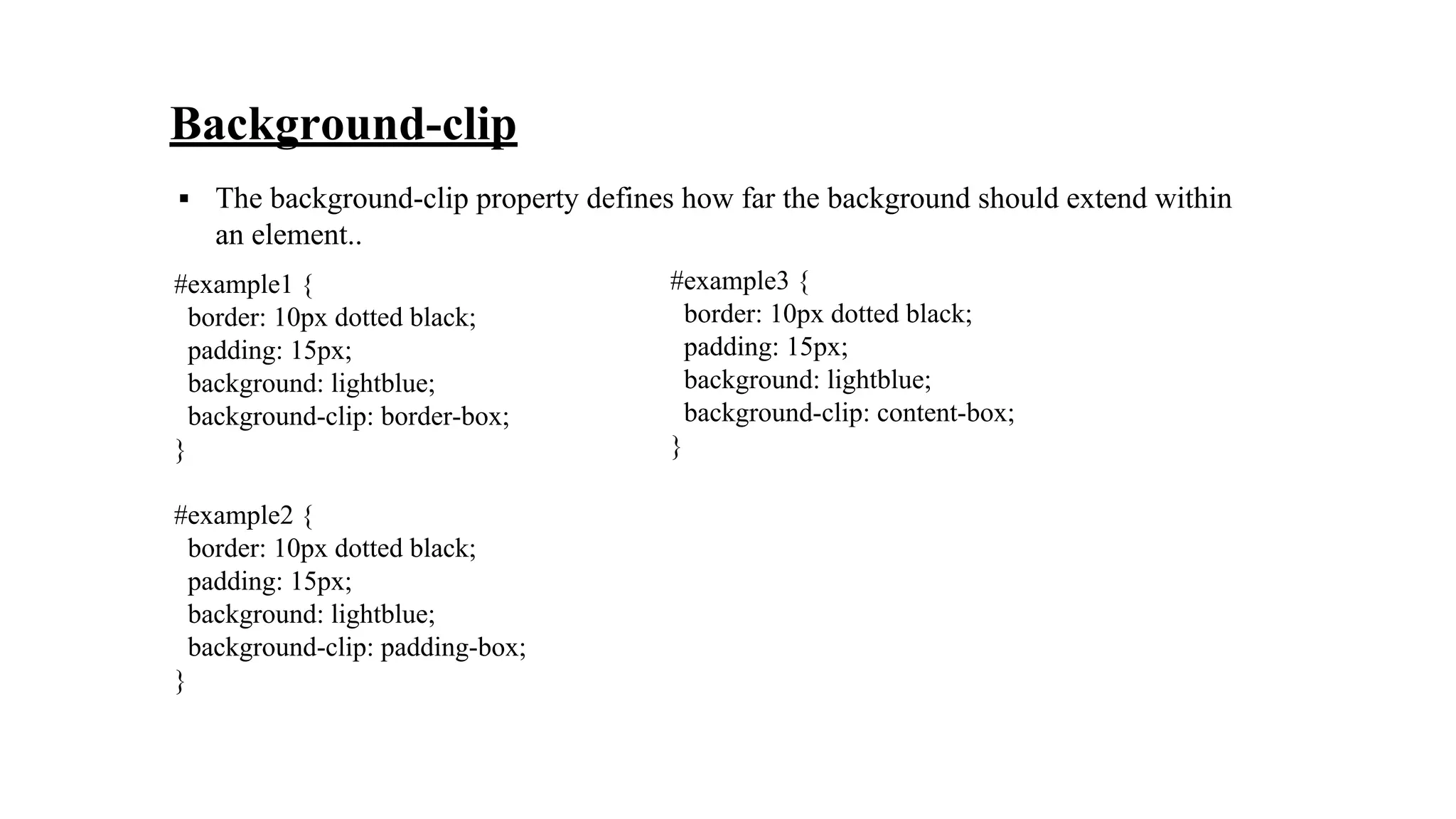 Background property in css | PPT