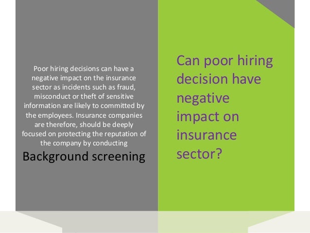 Background screening trends in insurance industry