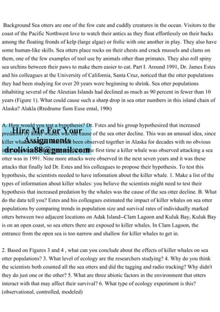 Background Sea otters are one of the few cute and cuddly creature.pdf