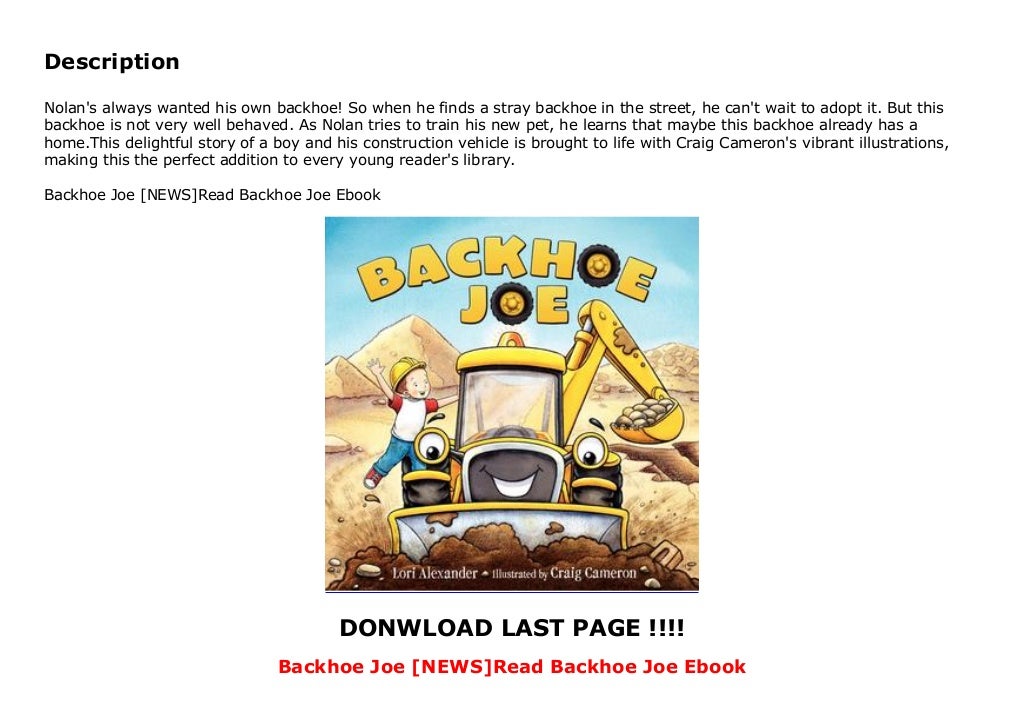 Backhoe Joe [NEWS]Read Backhoe Joe Ebook
