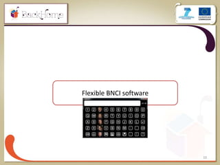 10
Flexible BNCI software
 