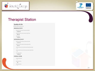 24
Therapist Station
 