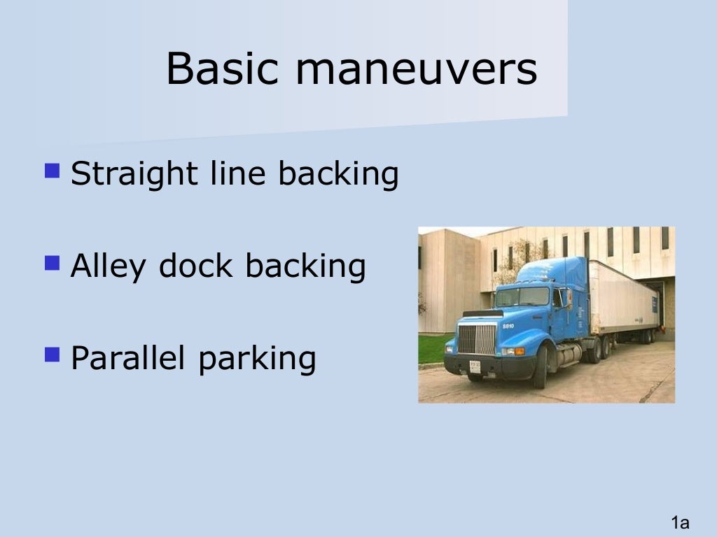 Backing of Vehicles Slideshow