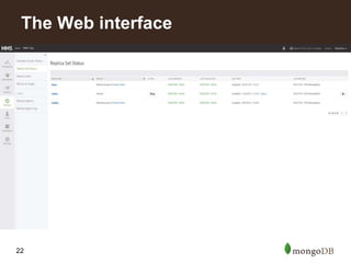 22
The Web interface
 
