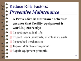 High Risk Work Machine Maintenance Back Injury.ppt