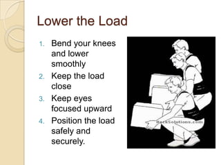 Knee Loading Program Back injury prevention program 1 | PPTX