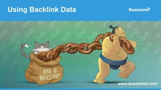Using Backlink Data
www.buzzsumo.com
 