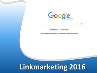 Linkmarketing 2016
 