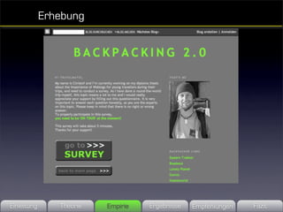 Erhebung




Einleitung      Theorie   Empirie   Ergebnisse   Empfehlungen   Fazit
 
