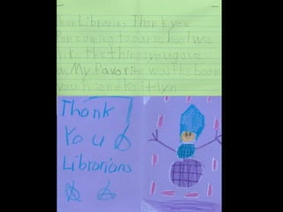 Thank You Notes from Hammonton 1st Graders