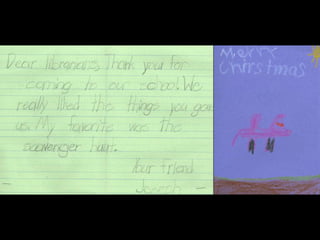 Thank You Notes from Hammonton 1st Graders