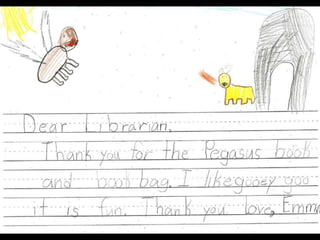 Thank You Notes from Hammonton 1st Graders