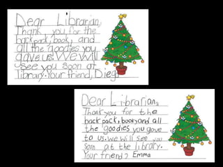 Thank You Notes from Hammonton 1st Graders