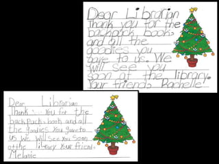 Thank You Notes from Hammonton 1st Graders