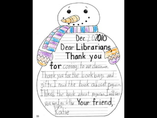 Thank You Notes from Hammonton 1st Graders