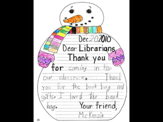 Thank You Notes from Hammonton 1st Graders