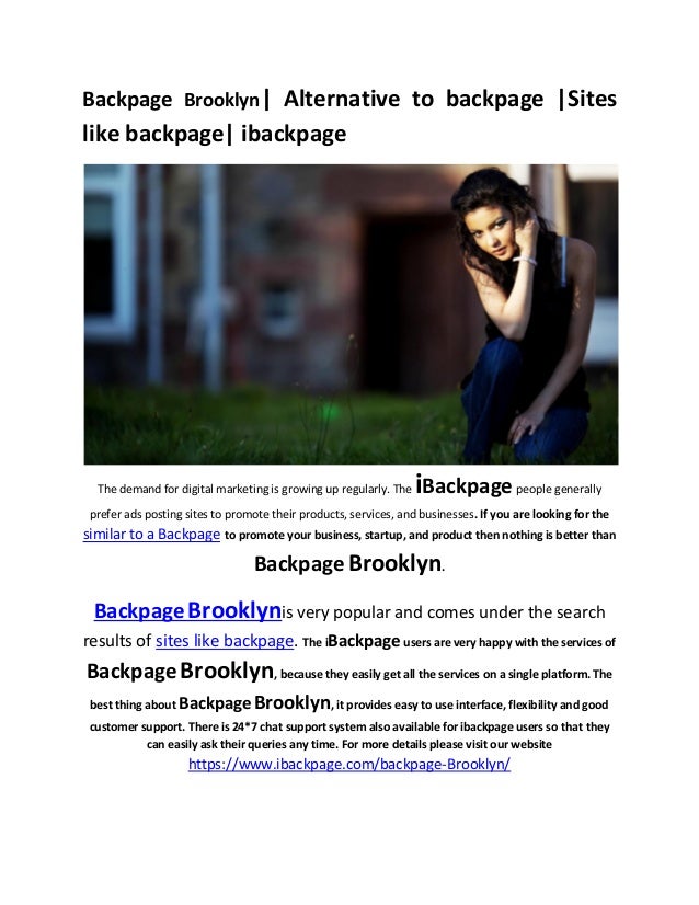 Backpage Brooklyn Alternative to backpage Sites like backpage ibackpage