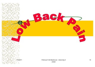 181/15/2011 Professor Freih Abuhassan - University of
Jordan
 