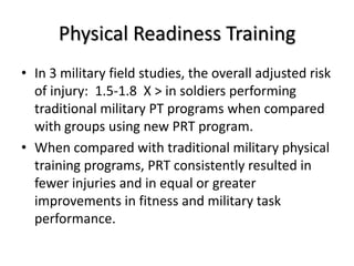 Program Prt Army Back pain | PDF