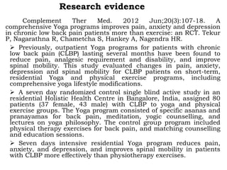 Back pain and yoga and physiological benefits | PDF