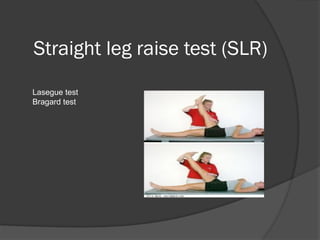 Slr Test Ranges Differential Diagnosis of Back pain.pptx