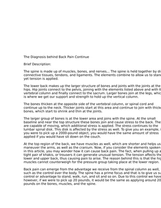 Tips and tricks about back pain