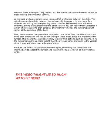 Tips and tricks about back pain