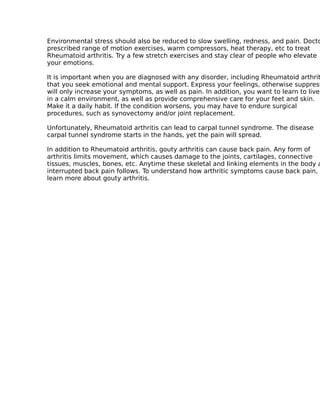 Tips and tricks about back pain