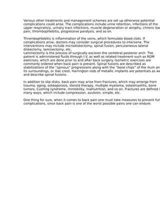 Tips and tricks about back pain