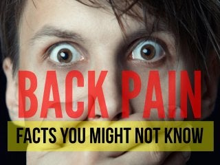 Back Pain Facts you might NOT know!