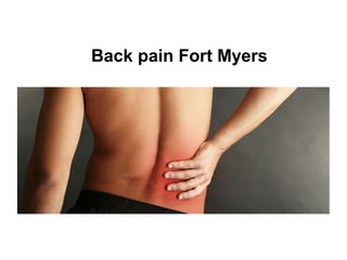 Back pain Fort Myers
 
