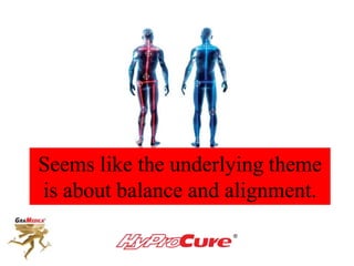 Seems like the underlying theme
is about balance and alignment.
 