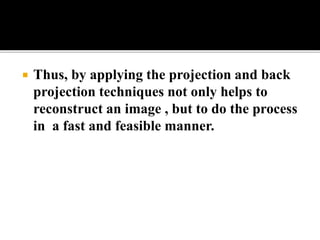 Back projection geometry in cbct