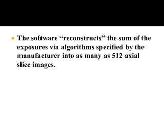 Back projection geometry in cbct